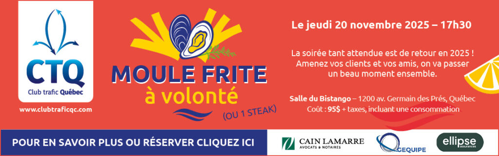 Soirée Moule Frite - Club trafic Québec 2025
